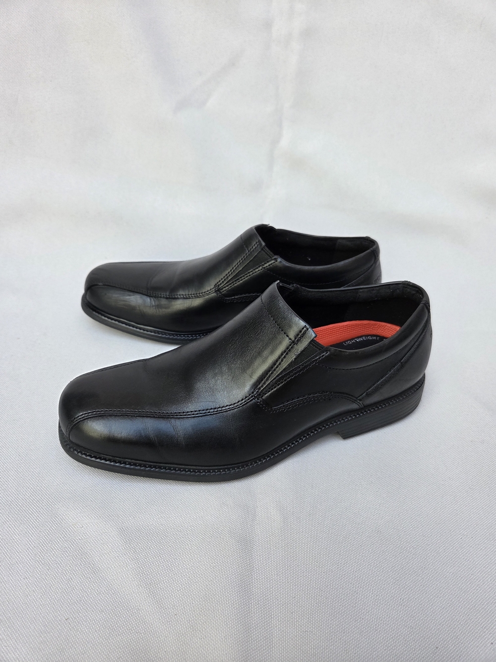 Rockport Men’s Black Leather Slip-On Dress Loafers